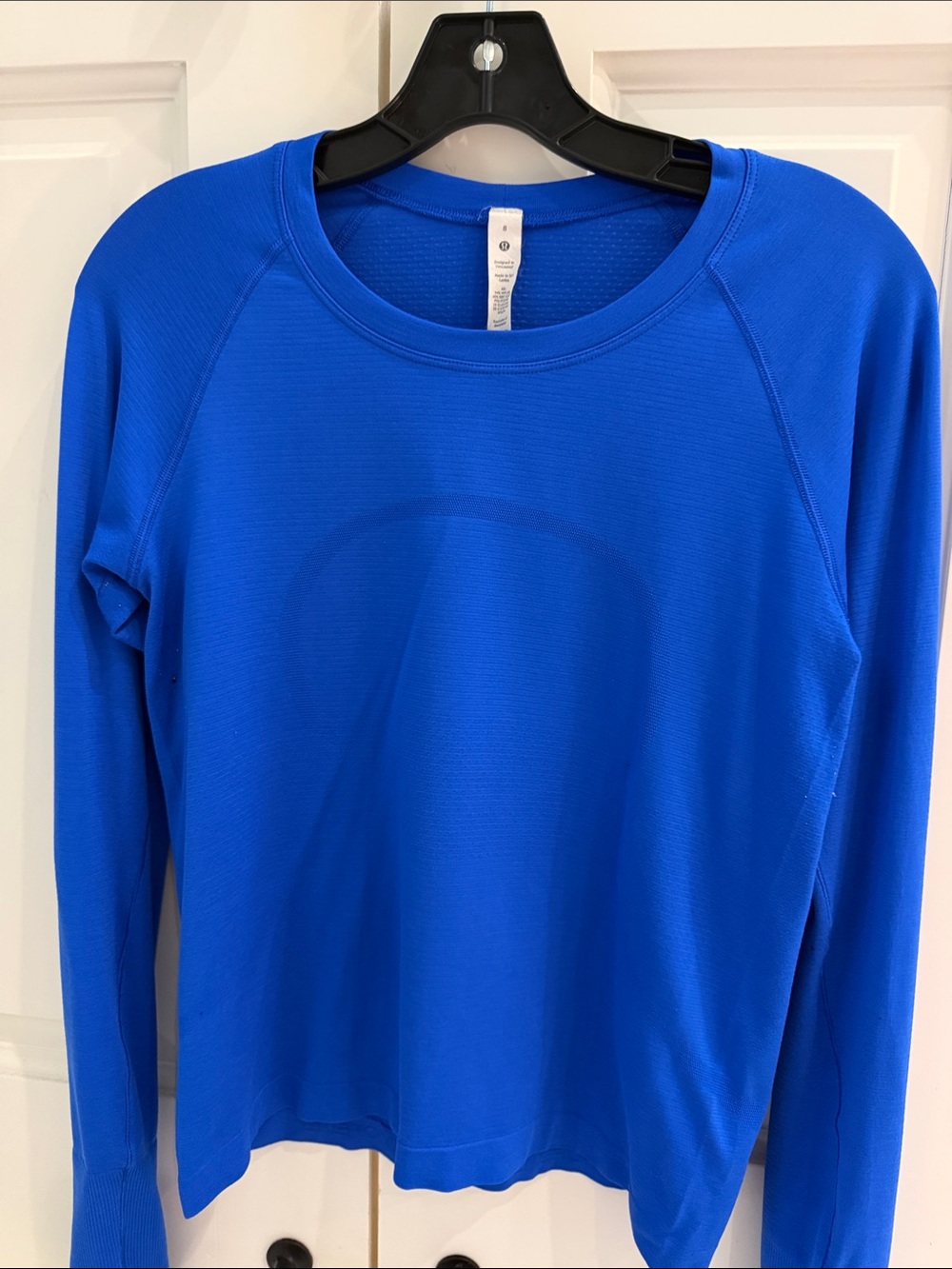 lululemon athletica Long Sleeve Crew Top - Bright Blue